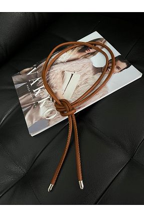 کمربند قهوه ای زنانه چرم مصنوعی Fiori - کد 814281470