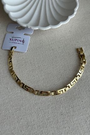 دستبند استیل (فولاد) طلائی زنانه استیل (فولاد) MODA - کد 857945233
