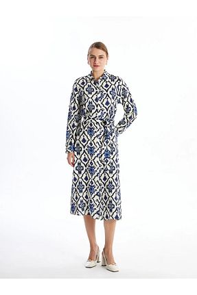 لباس آبی زنانه بافتنی LC Waikiki - کد 858024070