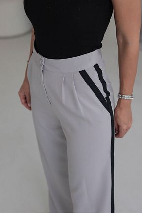 شلوار طوسی زنانه بافتنی trendalisse - کد 849894668