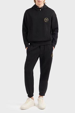 شلوار اسپرت مشکی مردانه بافت Emporio Armani - کد 814759034