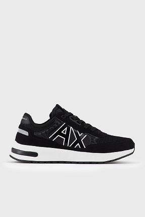 کفش اسنیکر مشکی مردانه بند دار Armani Exchange - کد 94373411