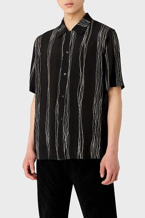 پیراهن مشکی مردانه Relaxed Emporio Armani - کد 814758980