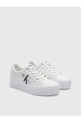 کفش اسنیکر سفید زنانه بند دار Calvin Klein - کد 376375857