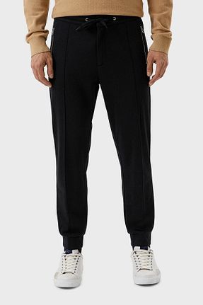 شلوار اسپرت مشکی مردانه پنبه ای Emporio Armani - کد 479999302