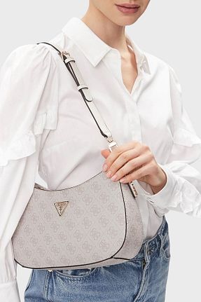 کیف دوشی نباتی زنانه پلی اورتان Guess - کد 804195130