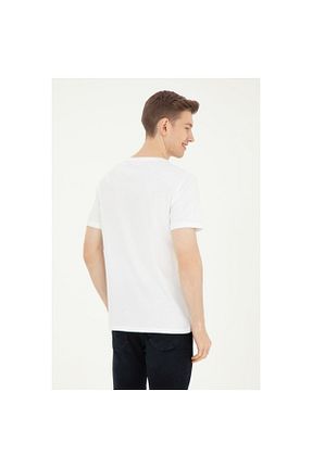 تیشرت سفید مردانه Fitted U.S. Polo Assn. - کد 814612010