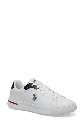 کفش اسنیکر سفید مردانه بند دار U.S. Polo Assn. - کد 832364310