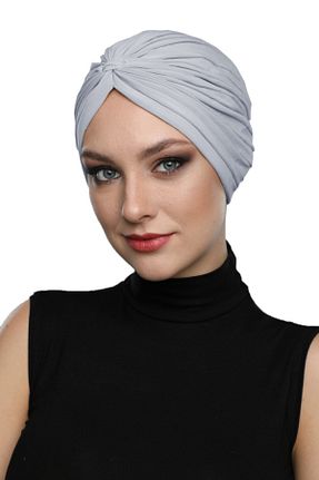 کلاه شنای حجاب طوسی زنانه fidan bone - کد 66666955