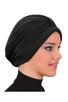 کلاه شنای حجاب مشکی زنانه fidan bone - کد 51111050