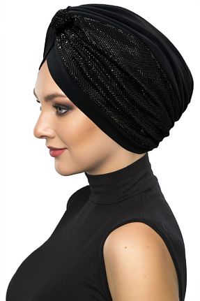کلاه شنای حجاب مشکی زنانه fidan bone - کد 239743140