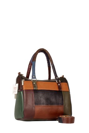 کیف دوشی رنگی زنانه چرم خالص fubileather - کد 778759042