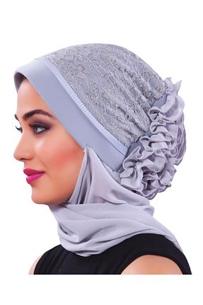 کلاه شنای حجاب سرمه ای زنانه fidan bone - کد 50877969