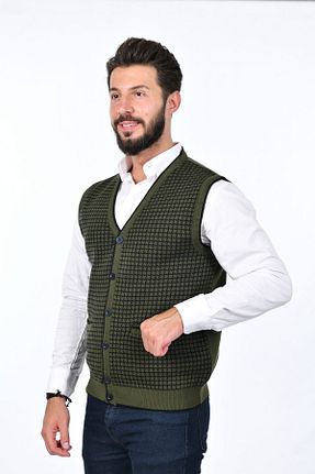 جلیقه خاکی مردانه رگولار Kamalı - کد 752037168