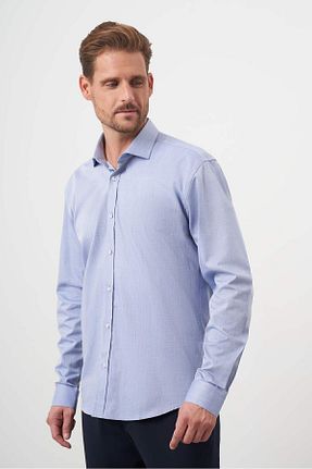 پیراهن آبی مردانه اسلیم فیت Morven - کد 818607039