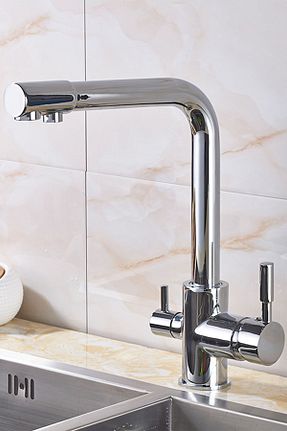 شیر سینک ظرفشویی سفید KUSTAR - کد 68107590