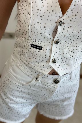 ست بالاتنه و پائین تنه سفید زنانه جین MoyStore - کد 858123401
