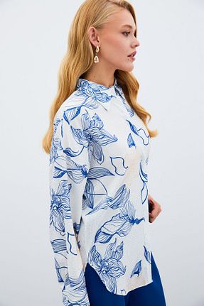 پیراهن سرمه ای زنانه اورسایز Sateen - کد 858148904