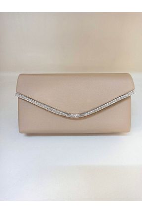 کیف مجلسی بژ زنانه پارچه ای dizaynbag - کد 845700815