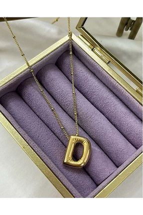گردنبند استیل ( فولاد ) زرد زنانه استیل (فولاد) Accessories - کد 788450736