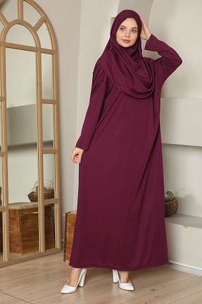 لباس حجاب بنفش زنانه رگولار medipek - کد 75466438