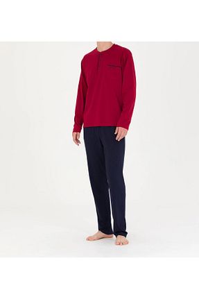 ست لباس راحتی زرشکی مردانه ساده Pierre Cardin - کد 856683768