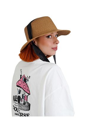 کلاه خاکی زنانه حصیر br tiempo - کد 858035642
