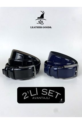 کمربند مشکی مردانه چرم مصنوعی Rse Leather Goods - کد 858061052