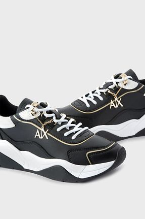 کفش اسنیکر مشکی زنانه بند دار Armani Exchange - کد 370735140