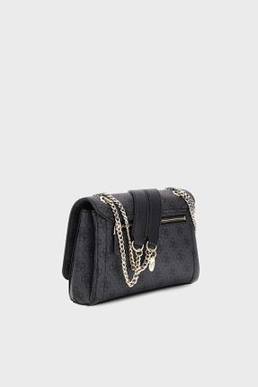 کیف دوشی طوسی زنانه پلی اورتان Guess - کد 804195071