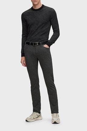 شلوار جین طوسی مردانه پاچه تنگ BOSS - کد 787182051