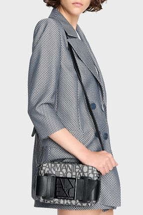 کیف دوشی مشکی زنانه چرم مصنوعی Armani Exchange - کد 782563515