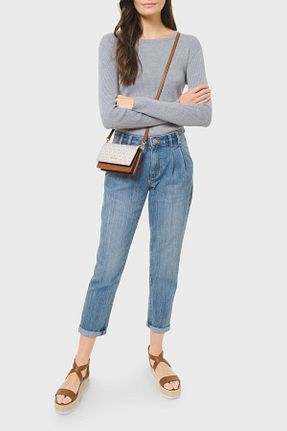 کیف دوشی نباتی زنانه چرم خالص Michael Kors - کد 707420680
