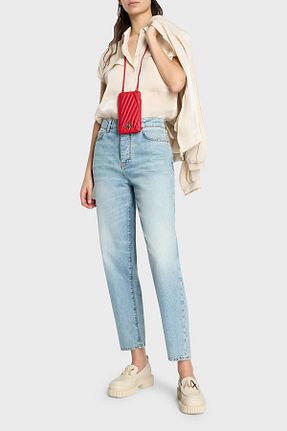 شلوار جین آبی زنانه پاچه ساده Armani Exchange - کد 812052395