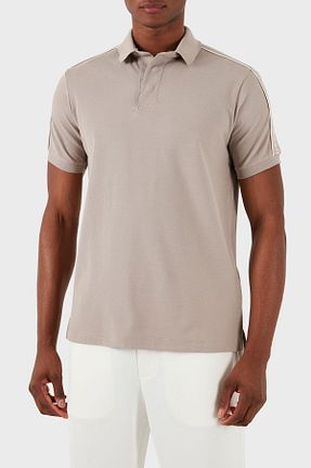 پولوشرت بژ مردانه %100 پنبه Emporio Armani - کد 814785612