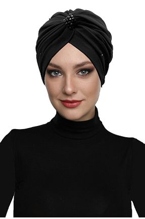 کلاه شنای حجاب مشکی زنانه fidan bone - کد 315690054