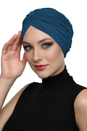 کلاه شنای حجاب آبی زنانه fidan bone - کد 51141591