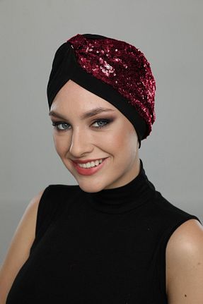 کلاه شنای حجاب مشکی زنانه fidan bone - کد 287600297