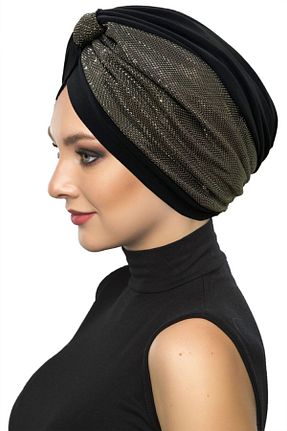 کلاه شنای حجاب مشکی زنانه fidan bone - کد 239743386