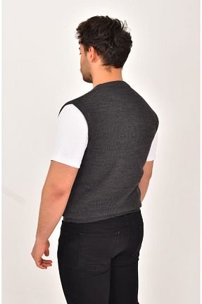 سوئیتر طوسی مردانه اکریلیک Kamalı - کد 827216480
