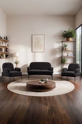 ست مبلمان چای خوری طوسی Armens Life - کد 750600493