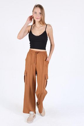 شلوار کرمگن قهوه ای زنانه کارگو Rays - کد 858161039