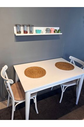 میز آشپزخانه سفید چوب voguetasarım - کد 851409839
