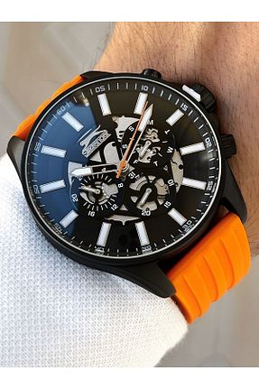 ساعت مچی نارنجی مردانه 41-45 میلی متر Slazenger - کد 800716976
