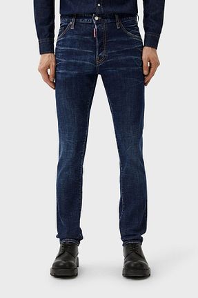 شلوار جین سرمه ای مردانه پاچه تنگ DSquared2 - کد 851407654
