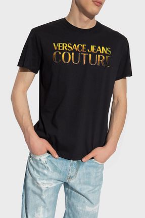 تیشرت مشکی مردانه رگولار VERSACE JEANS COUTURE - کد 754429289