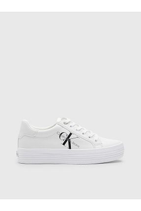 کفش اسنیکر سفید زنانه بند دار Calvin Klein - کد 376375857