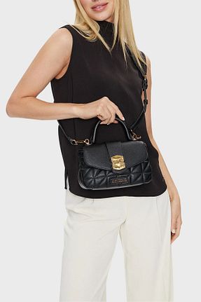 کیف دوشی مشکی زنانه چرم مصنوعی Love Moschino - کد 851409093