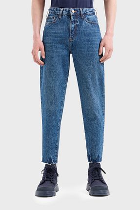 شلوار جین آبی زنانه پاچه ساده Armani Exchange - کد 805826748