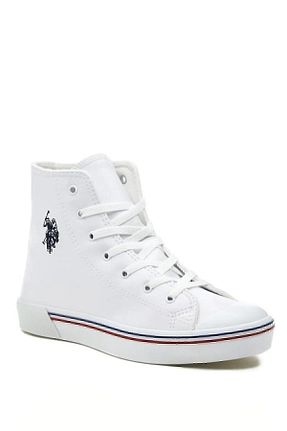 کفش اسنیکر سفید زنانه بند دار U.S. Polo Assn. - کد 668030609